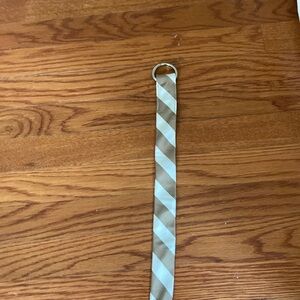 J. Crew small silk stripped belt